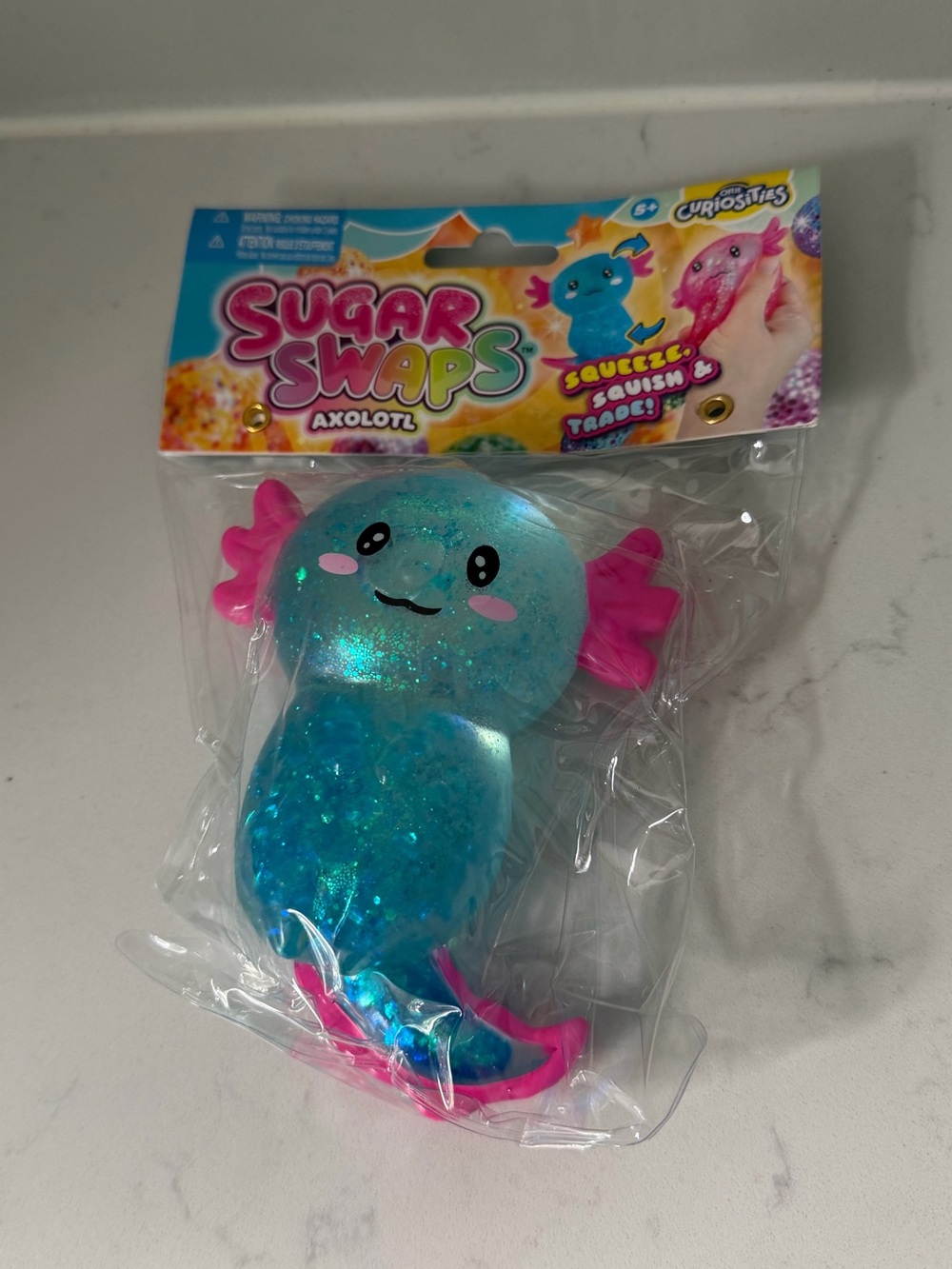 NEW Sugar Swaps Axolotl Squeeze Toy